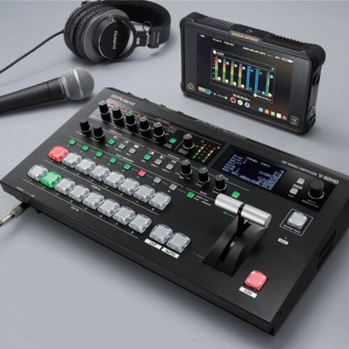 Roland V-60HD 6-Way High-definition SDI/andhdml Video Switcher Logic Blue Directed Sound Console