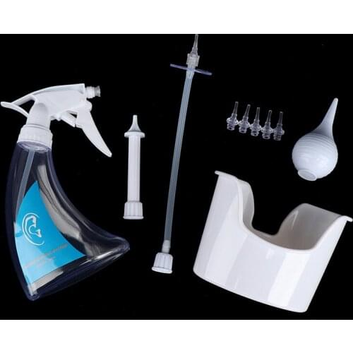 Bulb Syringe Ear Irrigation Washer Bottle System Ear Pick Cleaning Set Ear Wax Removal Tool Kit With 5 Replacement Tips