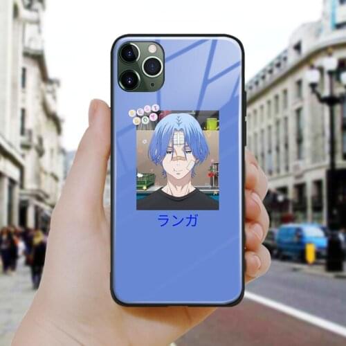 Sk8 the infinity Langa Hasegawa Silicone Glass Phone Case Cover Shell For iPhone SE 6 6s 7 8 Plus X XR XS 11 12 Mini Pro Max