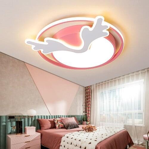 Modern Ceiling Lamp Dimmable with Remote Control Bedroom Living Room Chandelier LED Restaurant Childrens Room Indoor Lighting