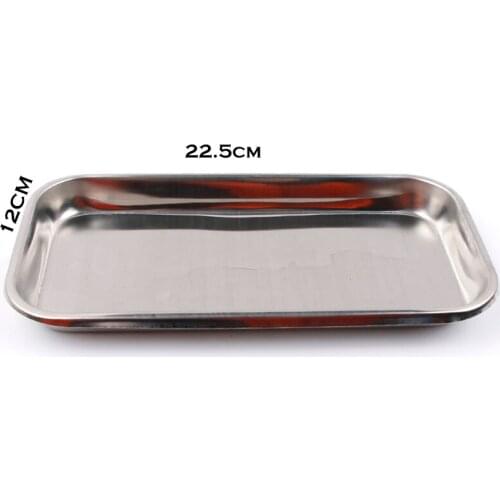 Dental Surgical Tray Stainless Steel Instrument Trays Organizer Procedure Tray Tools