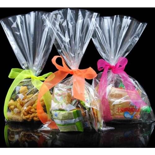 Pack 100 pcs Plastic Clear Lollipop for Holding Sweets Cookies Chocolate Cookies Favors Candy Cello Bags Wraps