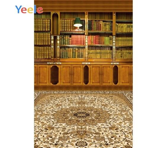Vintage Bookshelf Library Light Interior Baby Portrait Backdrop Vinyl Photography Background For Photo Shoot Wedding Photophone