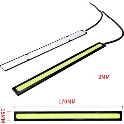 1pc COB LED Car Lamp External Lights Auto Waterproof Car Styling Daytime Driving Fog Lights Vehicle Running Light Car Gadgets