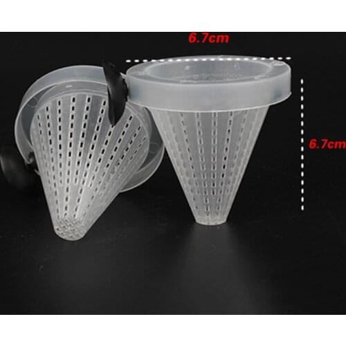 Fish tankPlastic Tapered Aquarium Red Worm Feeding Feeder Funnel Cup Red Worm Fish Food Tool aquarium accessories