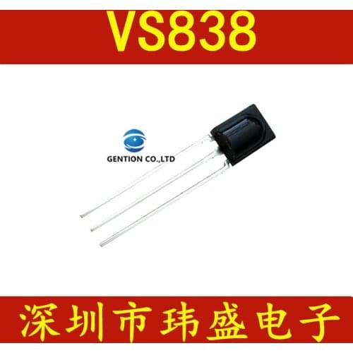 20PCS VS838 infrared remote control receiving head receives the general infrared receiving tube in stock 100% new and original