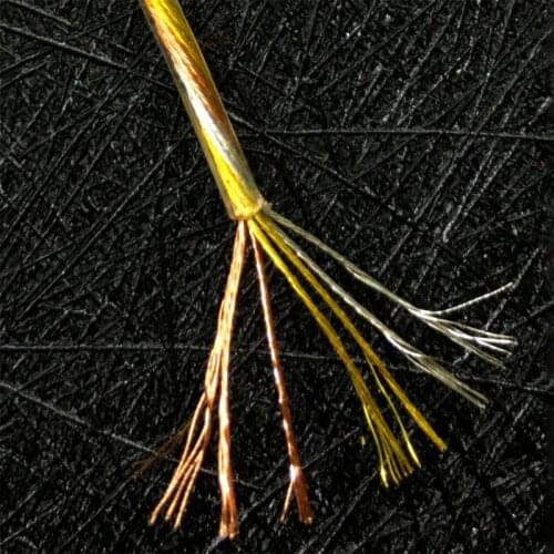 200cm OFC HiFi Earbuds DIY Audio Cable Wire Handmade Classical Symphony Flat Earphones Cable DIY