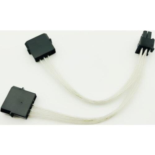 5PCS Dual 4Pin Molex IDE to 6Pin PCIE Graphic Card Power Supply Cable Adapter PC Video Card Connector Cable Converter for Mining