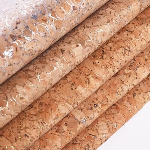 50*135cm 0.5mm Synthetic Cork Leather Fabric Natural Wood Grain Cloth DIY handmade Luggage Hometextile Decor Accessories