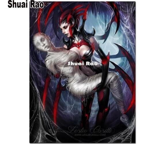 Diamond painting Dark princess Mummy,daimond embroidery full round mosaic diamond inlaid pattern,Gothic Woman gift