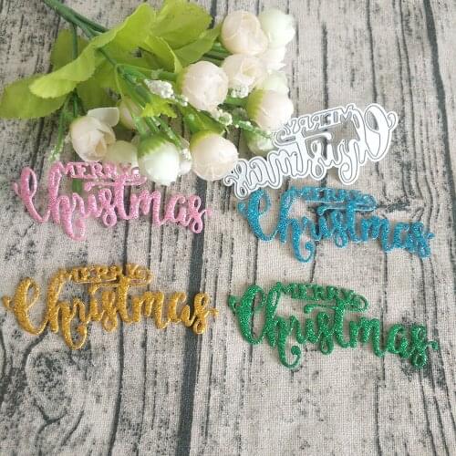 English phrase Merry Christmas metal cutting mold, scrapbook, photo frame, photo album decoration, DIY, handmade artwork