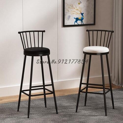 Bar Milk Tea Shop Bar Stools High Stools Modern Minimalist Home Bar Stools Bar Stools With Backrest High Chairs