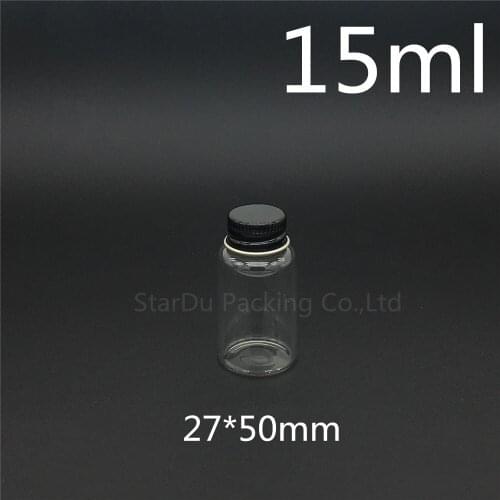 Free shipping 1000pcs/lot diameter 27mm 15ml black screw neck glass bottle for vinegar alcohol,carft/storage candy bottles