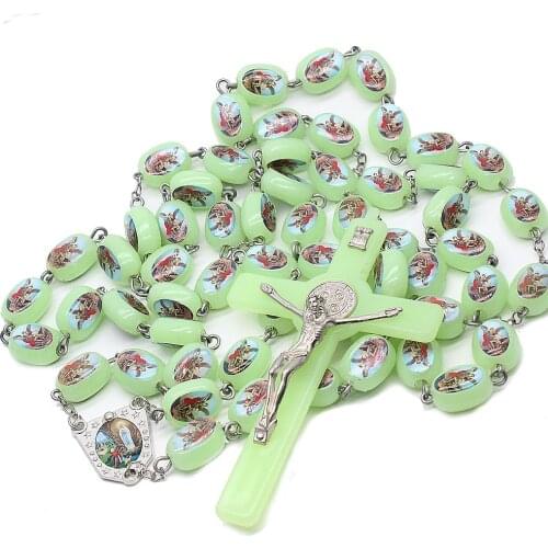 Large decorative wall cross Rosary Catholic Church beads rosary of Our Lady wallrosary