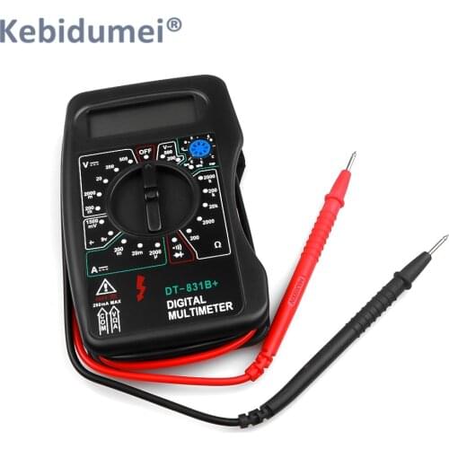 Kebidumei DIGITAL MULTIMETER DT-831B+ Tester Multimeter Digital LCD Multimeter Voltmeter Ammeter Ohmmeter OHM Volt Buzzer Tester