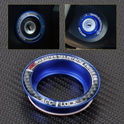 CITALL New Blue Car Ignition Switch keyhole decoration ring Trim Cover for Ford Focus 2005 2006 2007 2008 2009 2010 2011 2012