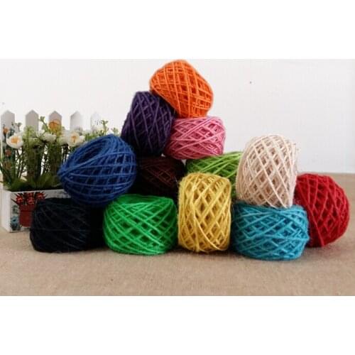 2mm color rope tag photos using handmade decorative woven hemp rope