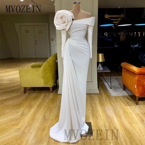 Elegant Prom Dresses Long Sleeve Mermaid Prom Dress Floor Length Formal Party Gowns Custom-Made vestido de festa Longo
