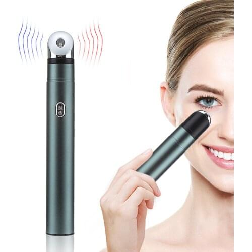EMS RF Electric Eye Massager Anti Wrinkle Anti Aging Eye Care Hot&Ice Compress Massage Remove Dark Circles LED Eye Beauty Device