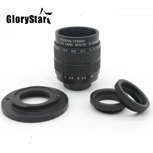 GloryStar 35mm f1.7 C Mount CCTV camera Lens + C-NEX +Macro ring For Sony NEX-5 NEX-3 NEX-7 NEX-5C NEX-C3 NEX