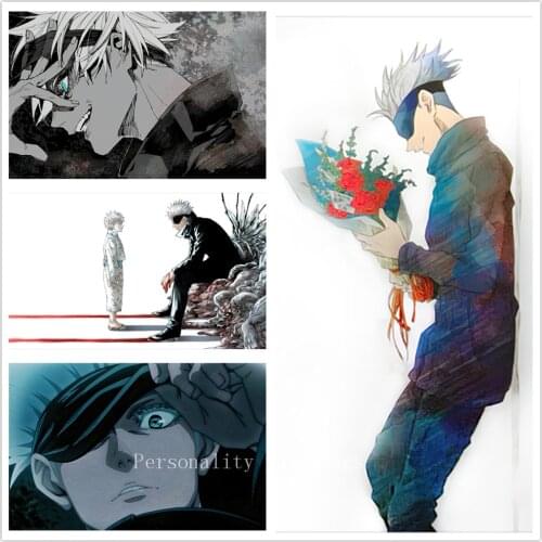 Jujutsu Kaisen Gojo Satoru Anime Poster 5d Diy Diamond Painting Cartoon Diamond Mosaic Embroidery Cross Stitch Home Decor Gift