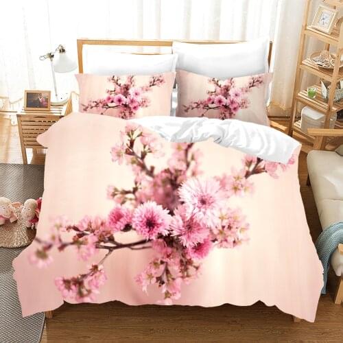3D Flower Bedding Set Fashion Duvet Cover King Queen Size Printing Bed Set Kids Adult Home Textiles Floral Bedclothes
