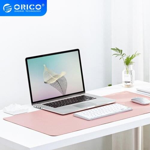 ORICO Mouse Pad Gaming Desk Mat Double-Side PU Leather Computer Mousepad Pink Non-slip Keyboard XXL Large Carpet Mat For Mouse