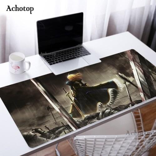 Fate Anime Mouse Pad Computer Gameing Mousepad Large XXL Mats Anti-Slip Rubber Mousepad PC Gamer Computer Desk Mat For CS GO LOL