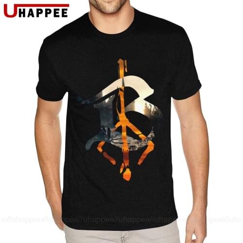 Oversized Bloodborne B Hunter Tees Mens Custom Printing Short Sleeves Premium Cotton Round Neck T Shirt