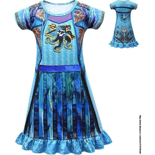 Descendant 3 vestido clothing robe flower girl dresses clothes birthday princess dress baby home clothes vestiti toddler girls