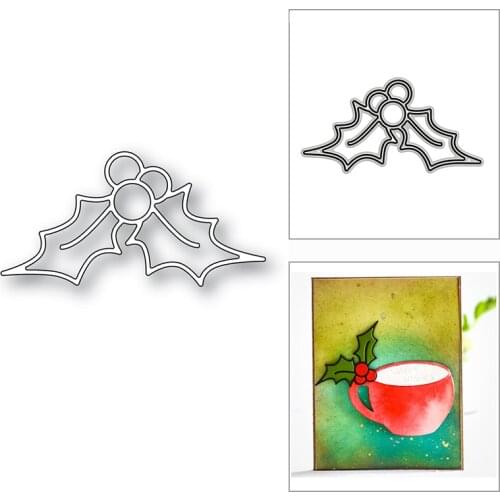 New Fine Holly Leaf Berry Plant 2020 Metal Cutting Dies for DIY Scrapbooking and Card Making Decorative Embossing Craft No Stamp
