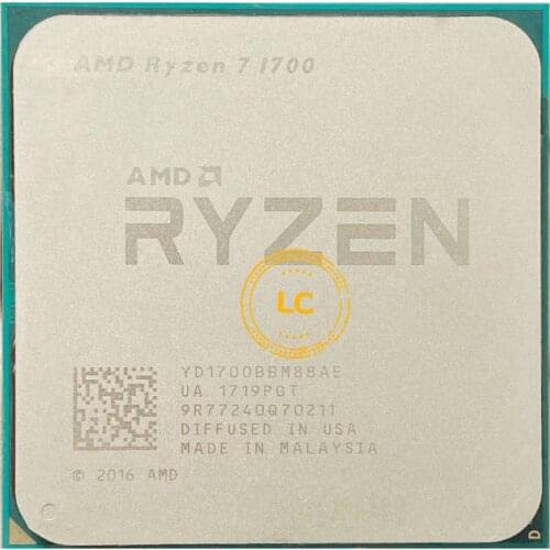 AMD Ryzen 7 1700 R7 1700 3.0 GHz Eight-Core Sixteen-Thread CPU Processor YD1700BBM88AE Socket AM4