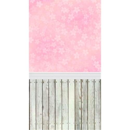 Pink Flowers Wall Vinyl Backdrops for Photography 3*5ft Newborn Baby Birthday Backgrounds for Photo Studio