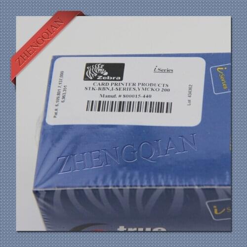 Zebra 800015-440 YMCKO color printer ribbon work on zebra P330i id card printer