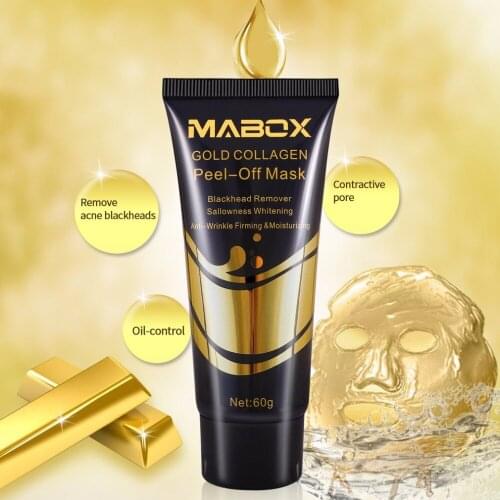24K Gold Collagen Protective Masks Skin Care Bamboo Charcoal Blackhead Remover Whitening Firming Skin Moisturizing Facial Masks