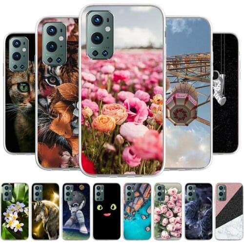 Cartoon Case For Oneplus 9 Phone bags Soft Cover For Oneplus 9 Pro TPU Coque Capa Animal Painted Fundas Bumper