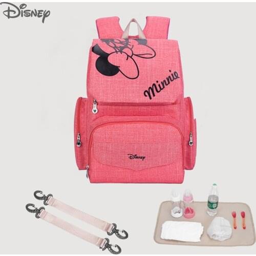 Disney Mummy Maternity Diaper Backpack Bags Multi-function Diaper Backpack Baby Nappy Changing Bag With Stroller Straps For Baby