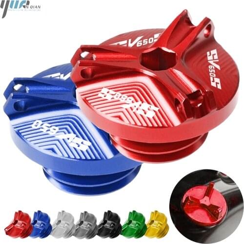 For SUZUKI SV650 SV650S 2003-2012 2004 2005 2006 2007 SV 650 650 S Motorcycle Accessories Engine Oil Filter Cup Plug Cover Screw