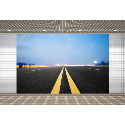 Lyavshi Synthetic material asphalt road and sky Backdrop Baby Birthday Party Photography Background Photo Studio props