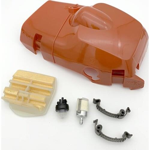 HUNDURE Cylinder Top Cover Clip Fuel Air Filter Kit For Husqvarna 445 E 445e 450 450e Gasoline Chainsaw Replacement Parts