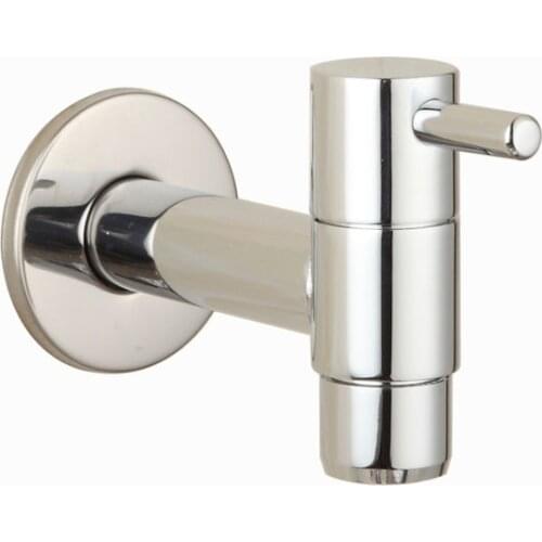 Brass Chrome Laundry Bathroom Wetroom Wall Mount Cold Water Faucet Sink Spigot Bibcocks Garden Hose tap 2630020