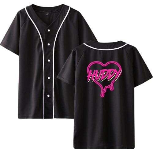 Lil Huddy Baseball T shirts Unisex Summer Short Sleeve T-shirt Hot Sale Fashion Streetwear Clothes