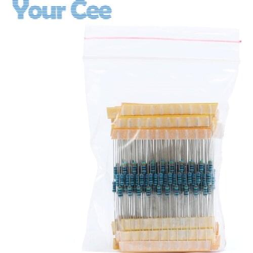 75K ohm -1.8M Ohm 1/4w Resistance 5% Metal Film Resistor Resistance Assortment Kit Set 24 Kinds Each 10pcs