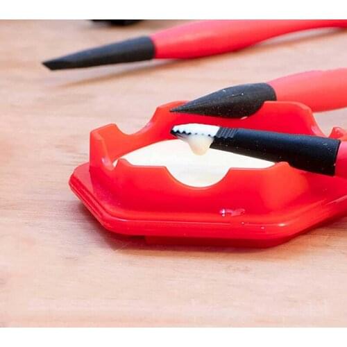 Newly Multi-purpose Gluing Tool Set DIY Fine Crafts Making Painting Glue Brushes Glue Holder Cup with Sealed Lid for Models