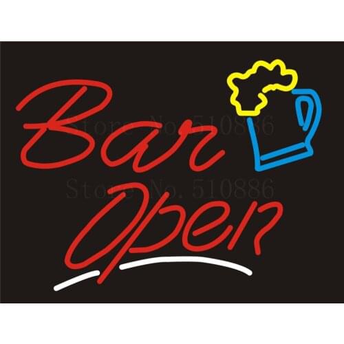 NEON SIGN For Maitini Bar Open Cave Sex Girls Wine Real GLASS Tube Beer PUB Restaurant Signboard display Shop Light Signs 17*14"