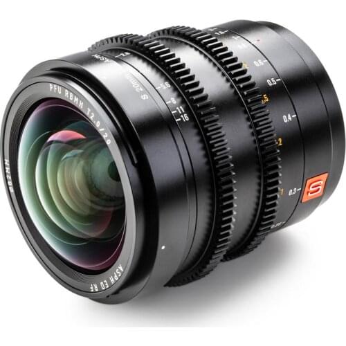 Viltrox 20mm T2.0 Cine Lens Full Frame Manual Focus Wide-angle Lens for Panasonic Lumix S1R S1 S1H SL2 L Mount Camera Lens