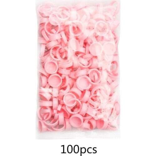 100Pcs Disposable Caps Microblading Ring Tattoo Ink Cup For Tattoo Needle Supplies Accessorie Makeup Tattoo Tools
