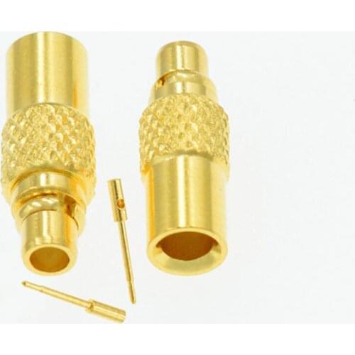 100pcs MMCX Male Straight Angle Semi Rigid RG405 "086 RF Connector