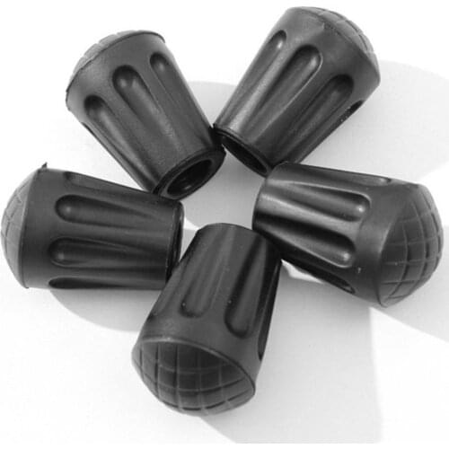 Rubber Antiskid Walking Stick Crutch Cane Bottom Pads Cane Cap Cover Protector Climbing Hiking Trekking Pole Tips