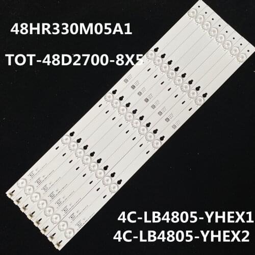 Led backlight for TCL 48inch B48A858U B48A538 4C-LB4805-HQ4 48HR330M05A1 V2 1set=8pcs